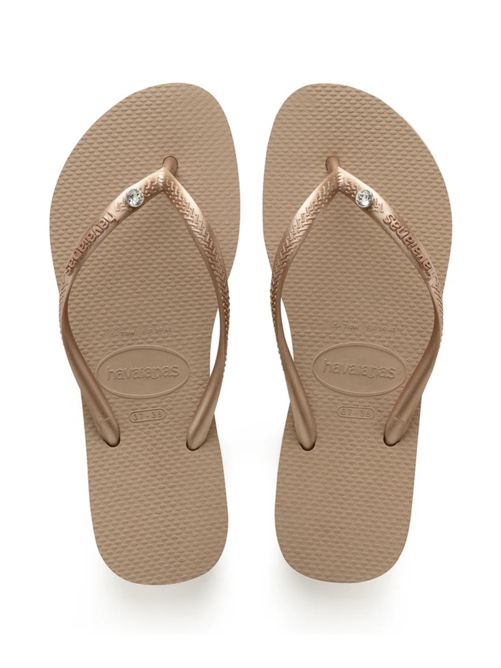 Havaianas Crystal Flip Flops 7/8 New wtags - Picture 3 of 7